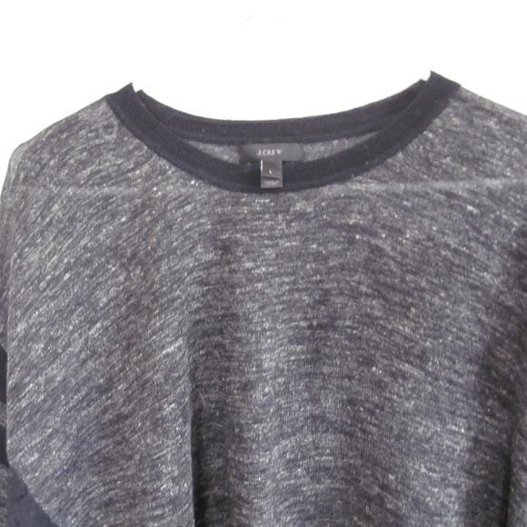 J CREW Gray Linen Alpaca Blend Pullover Tunic Top Women's Size Large - Picture 6 of 10